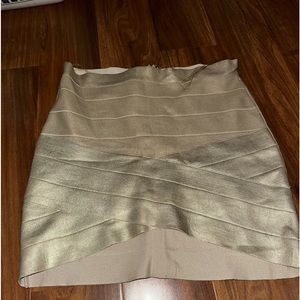 Gold bandage skirt